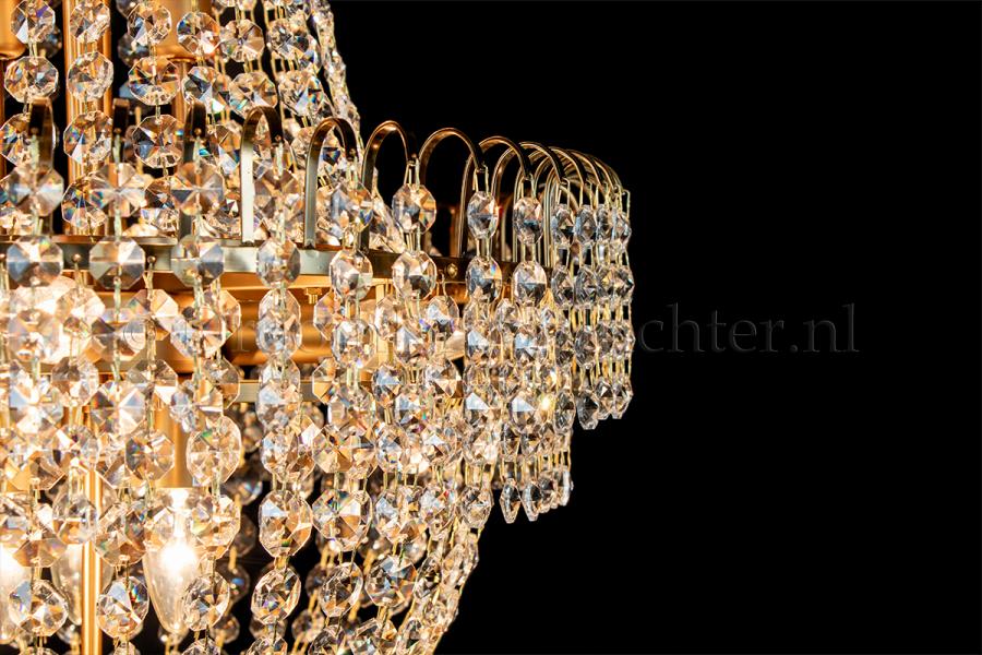 Empire chandelier crystal bronze 50cm / 19.7 Inch - Salle - Salle