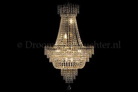 Empire chandelier crystal 23.6 inch (60cm) bronze - Salle - Salle