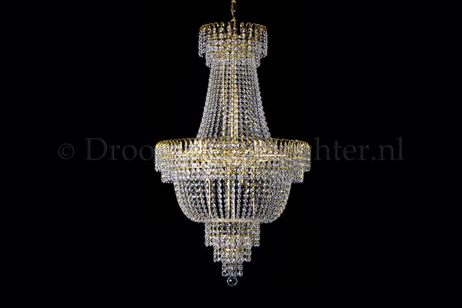 Empire chandelier crystal 23.6 inch (60cm) gold - Salle - Salle