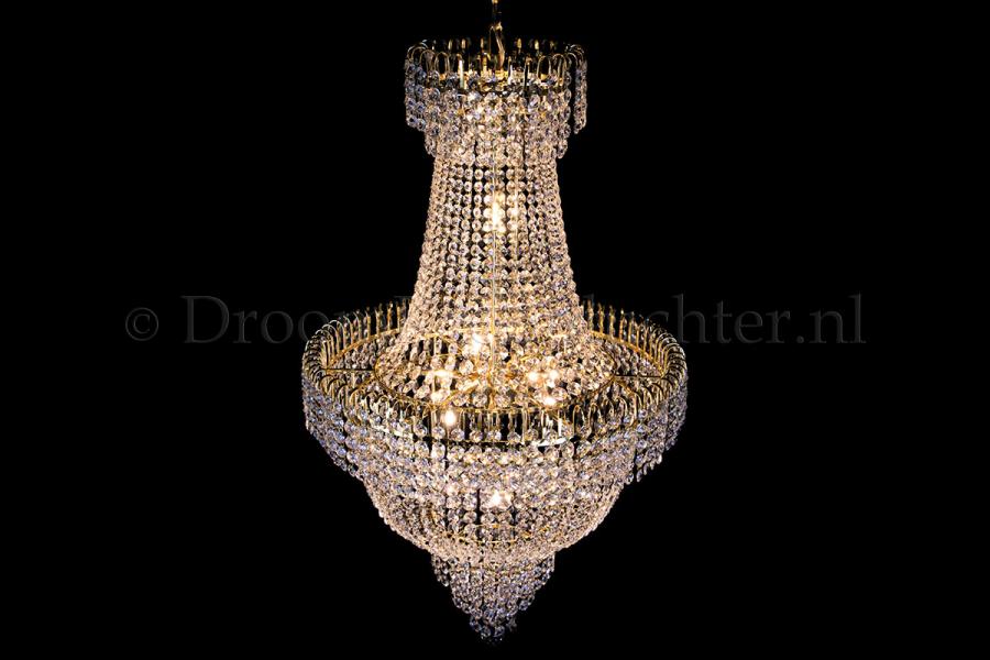 Empire chandelier crystal 23.6 inch (60cm) gold - Salle - Salle