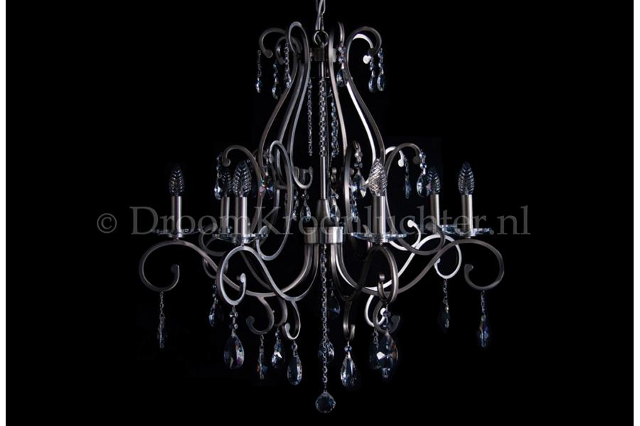 Crystal Chandelier Clarance 7 light (matt nickel) - Modern chandeliers