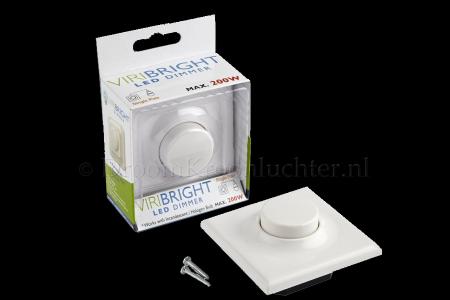 LED Dimmer Viribright - 2 weg dimmer (wit inbouw) - Lichtbronnen