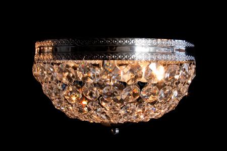 Plafondlamp Dieuwertje 3 lichts (kristal/chroom) - Ø30cm - Plafondlampen