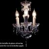 Crystal Chandelier Maria Theresa in chrome 3 lights - Ø27cm