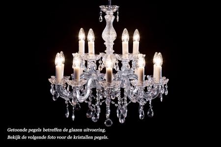 Crystal Chandelier Maria Theresa in chrome 15 lights - Ø60cm - Crystal chandeliers