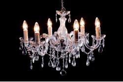 Chandelier Maria Theresa in chrome 6 lights - Ø60cm Chandelier Maria Theresa in chrome 6 lights - Ø60cm