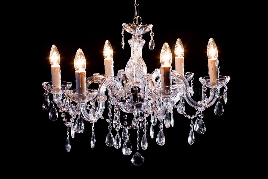 Crystal Chandelier Maria Theresa in gold 6 lights - Ø60cm 
