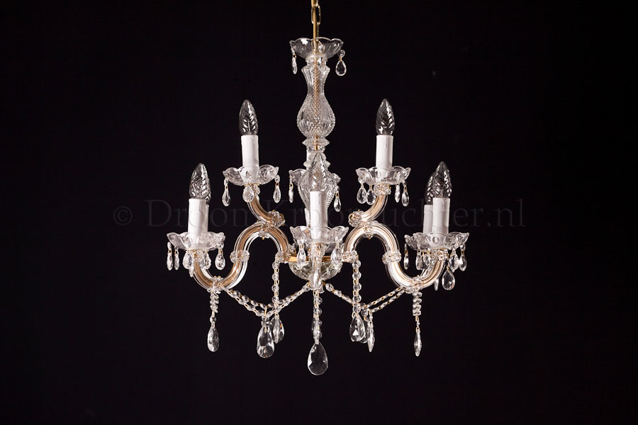 Chandelier Maria Theresa in gold 9 lights - Ø60cm - Marie Therese chandeliers