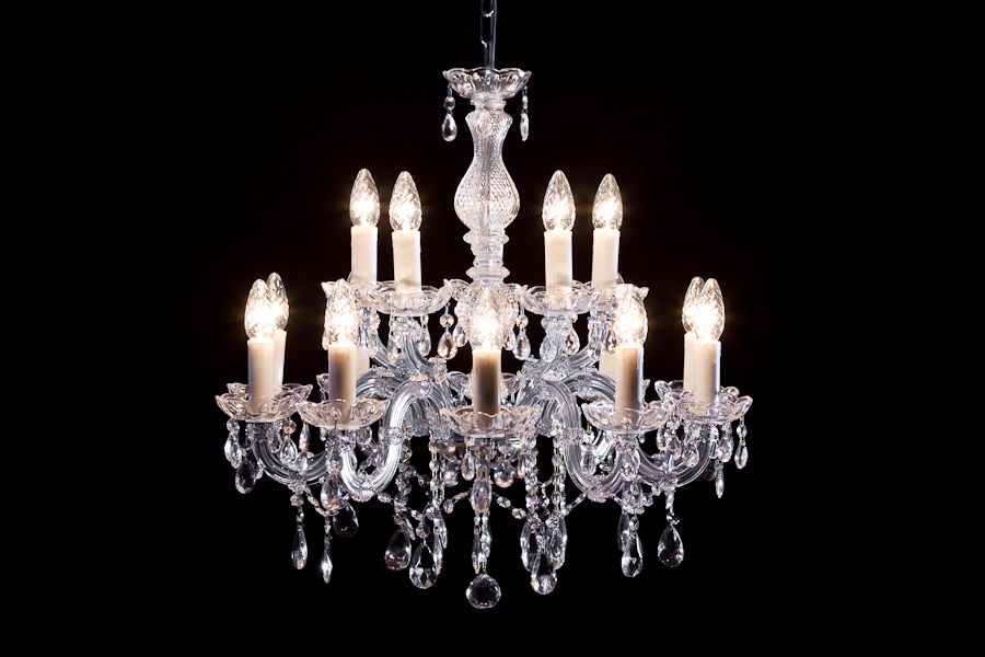 Chandelier Maria Theresa in chrome 15 lights - Ø60cm - Marie Therese chandeliers
