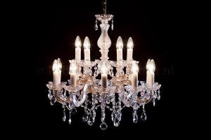 Crystal Chandelier Maria Theresa in gold 15 lights - Ø60cm