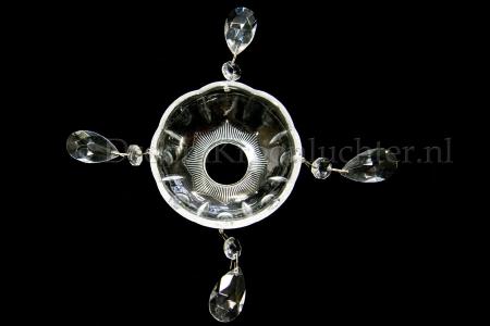 Dish Maria Theresa (chrome) - Glass chandelier parts