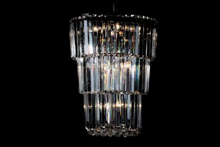 Hanglamp Kristal Mara 15 lichts (kristal/chroom) - Ø55cm - Kristallen kroonluchters
