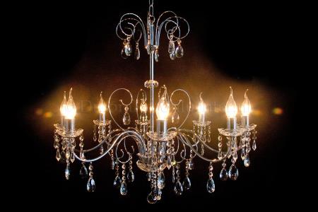 Crystal Chandelier Ricci 8 light (chrome) - Modern chandeliers